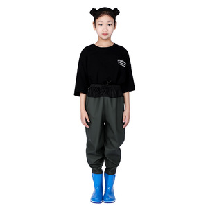 TOPIND <span class=keywords><strong>cuissardes</strong></span> de pêche imperméables en PVC pour enfants avec bottes <span class=keywords><strong>cuissardes</strong></span> de poitrine pour enfants - Product Image 4