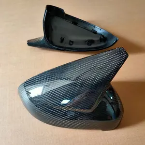 TOPC New Horn Style For Audi A4 A5 B9 ABT Side Mirror Caps 2017 2018 2019 S4 S5 RS5 Allroad Quattro Replace Covers