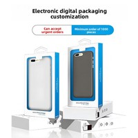 Boîte d'emballage pour téléphone portable, boîte numérique 3C, support intérieur en PVC transparent, personnalisation transfrontalière DZ-003 Offset
