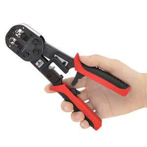 Alicates de pelado de red de <span class=keywords><strong>Cable</strong></span> <span class=keywords><strong>Jack</strong></span> registrado 6P 8P, acero al carbono para prensar Alambre de corte, medición métrica de grado DIY OEM - Product Image 1