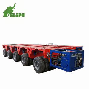 Oferta Especial: Semirremolque Modular Hidráulico de Cama Baja y Múltiples Ejes de 90 Toneladas con Dirección Trasera - Product Image 1