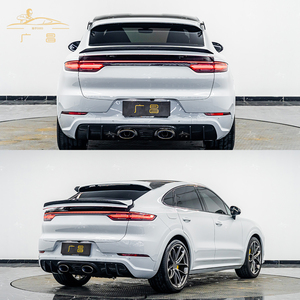 PINDUN Turbo GT Style Dry <strong>Carbon</strong> <strong>Fiber</strong> Polished Finish 3M Tape Installation Rear Trunk <strong>Spoiler</strong> for 2018-2023 Porsche Cayenne - Product Image 6