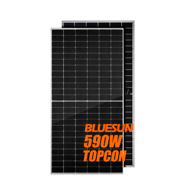 N-type Wholesale Price Mono Solar Panels 580w 590w Solar Paneles Fotovoltaicos 550w Solar Panel a Grade
