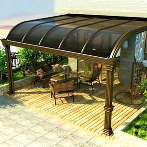 Tettoia Moderna Prefabbricata per Giardino e Patio, Tettoia in Policarbonato Ispirata alla Natura, 1 Set - Product Image 4