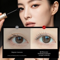 Hydratant liquide pour cils certifié Halal BPOM, tube doré, épaississant, waterproof, longue tenue 24h, maquillage quotidien pour les yeux, marque privée