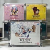 Boîtier de présentation en acrylique pour One Piece Booster Box, protection UV personnalisée, couvercle supérieur magnétique, moderne, pré-assemblé