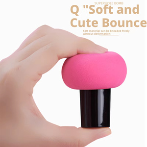Pennello per blush, spugnetta per cuscino d'aria, spugna per applicazione a umido e a secco, spugnetta a forma di fungo, spugnetta per fondotinta, strumento per illuminare, strumento per il trucco per principianti - Product Image 3