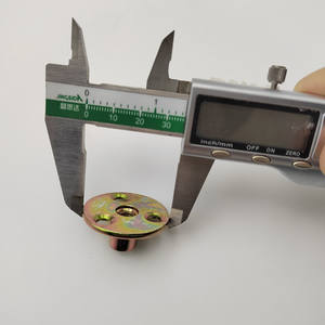 Chine fabrication écrou en T à base ronde zingué avec écrou en T à trois trous de brad écrou rond M8 - Product Image 3