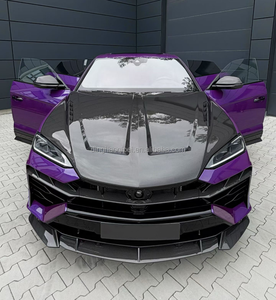 Kit aérodynamique en fibre de carbone sèche style LD pour <span class=keywords><strong>Lamborghini</strong></span> Urus SE : lèvre avant, diffuseur arrière, spoiler de capot - Product Image 2