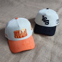 Gorra de Béisbol de 5 Paneles con Logo Personalizado para Promoción, Gorra de Béisbol de Algodón de 5 Paneles Bordada, Gorras Deportivas