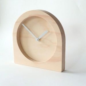 Reloj de mesa de madera, reloj de escritorio de madera, reloj de madera moderno, reloj de mesa minimalista, reloj de madera para decoración del hogar - Product Image 1