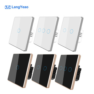 LangYeao EU UK 1/2/Gang Matter Smart Switch Hochwertiger Metallrahmen Kein Neutral draht Alexa Voice Control für Smart Home - Product Image 2