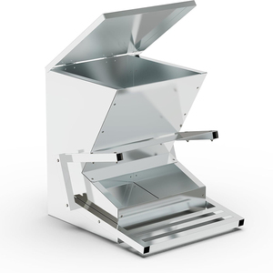 Mangeoire automatique pour poulets JH-Mech Conception efficace Grande capacité Mangeoire pour poulets à pédale en acier galvanisé robuste 15kg - Product Image 2