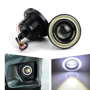 3,5 "89mm Angel Eyes LED Nebels chein werfer Auto SUV Universal Weiß Rot Blau Grün Fahr scheinwerfer 12V Auto Lampen - Product Image 2