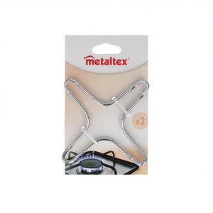 Support de cuisinière à gaz Metaltex, ensemble de 2 pièces pour la protection des brûleurs de cuisinière - Product Image 2