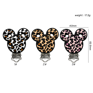 Nuevas Cuentas de Silicona con Dibujos Animados de Leopardo, Mickey y Minnie, Certificadas por la CE, de Grado Alimenticio, para Hacer Cadenas de Chupetes y Collares para Bebés - Product Image 4