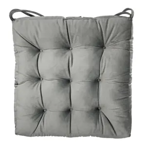 Custom Square Solid Color Velvet Seat Cushion Tufted Thicken Chair Pad Tatami Floor Pillow Cushion
