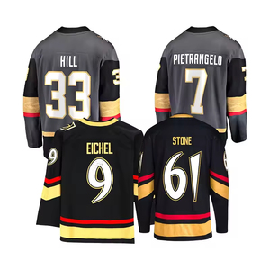 Camiseta de Hockey sobre Hielo Personalizada TOP 2025, Nueva, Cosida, con los Números 9 Elchel, 33 Hill, 61 Stone, 71 Karlsson - Product Image 5