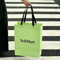 Sac en papier kraft fantaisie écologique avec corde en papier, imprimé sur mesure, compatible micro-ondes, sac de transport artisanal OEM