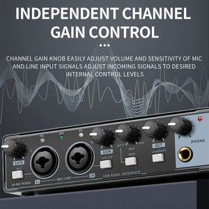 Thẻ Âm Thanh Chuyên Nghiệp Cho Bm 800 Studio Micrô Giao Diện Âm Thanh Thẻ Âm Thanh Cho Máy Tính Phát Sóng Trực Tiếp Ghi Âm - Product Image 4