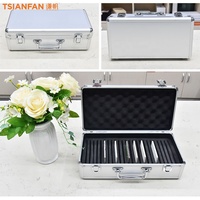 Vente en gros spécimen étui de transport céramique marbre pierre et granit échantillon valise pour Quartz échantillon cas tuile aluminium présentoir