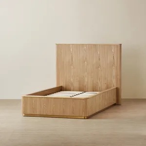 Letto Moderno di Lusso in Legno Massello, Letti in Legno per Set Camera da Letto di Alta Gamma, Mobili di Lusso - Product Image 2