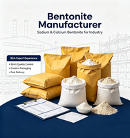 Poudre de bentonite de sodium naturelle à haute expansion pour litière pour chat et applications dans la boue de forage
