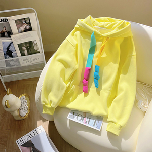 <span class=keywords><strong>Sweat</strong></span> à <span class=keywords><strong>capuche</strong></span> décontracté pour <span class=keywords><strong>femme</strong></span> de haute qualité en tissu jersey, coupe courte, ample, respirant, écologique, coloré - Product Image 1