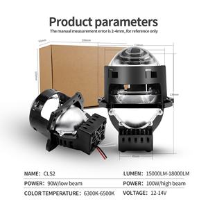 Super lumineux 3 pouces 120W RHD LHD 12V 6500LM antibrouillard Bi Led <span class=keywords><strong>CK</strong></span> réflecteur Kit projecteur lentille voiture moto phare Led - Product Image 3