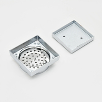 SANIPRO Australie Offre Spéciale 100mm sortie en laiton salle de bain 2 en 1 carrelage insérer dissimuler carré sol drains douche crépine égouttoir