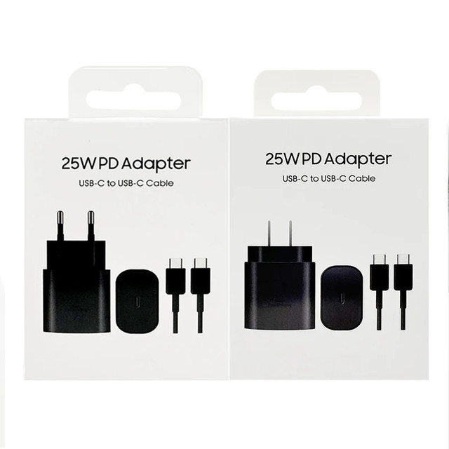 Wholesale 25W USB C Charger Set with Type C Cable Super Fast Charging Power Adapter for Samsung Galaxy S24 Ultra/S23+/S22/S21