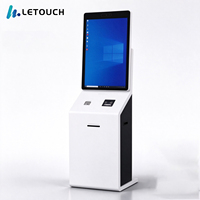 Nouveau kiosque vertical de 32 pouces à écran tactile pour l'enregistrement automatique et le paiement, idéal pour les hôpitaux, les banques, le commerce de détail, les hôtels et la vente de billets