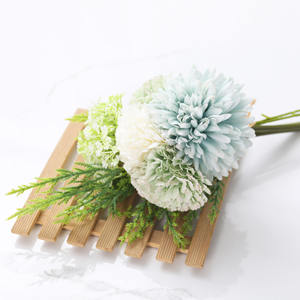 <span class=keywords><strong>Oeillets</strong></span> artificiels fleur soie oeillet Bouquet feuille verte pour la maison fête mariée mariage Festival décor - Product Image 5