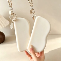 Étui à lunettes en silicone pour enfants avec cordon perlé, fermeture éclair, motif personnalisé, étui de protection portable pour lunettes de soleil
