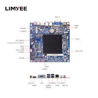Carte mère Mini-ITX sans ventilateur, alimentation d'usine, 6 ports COM, DDR3L, affichage HD intégré VGA/LVDS/DVI, 2 ports SATA SSD, pour ordinateur de bureau, nouvelle Mini-ITX