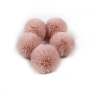Furball 4-5cm Kunstmatige konijnenbontbal Pompom Gebreid Lage prijs DIY-accessoire Haarjurk Kledingstukken Knuffel - Product Image 5