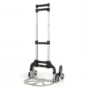 Chariot à main pliable robuste de 80 kg avec roues pivotantes, chariot en aluminium personnalisable OEM, chariot à pousser pliable - Product Image 3