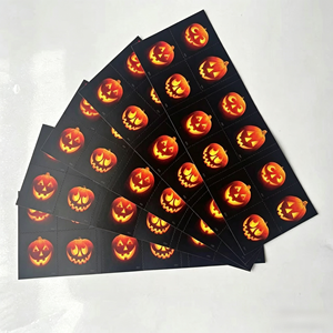 Autocollants de timbres postaux 2019 Spooky Silhouettes Us Forever, 5 feuilles de 100 autocollants, en vrac pour la décoration de fêtes - Product Image 2