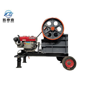 Britador de Mandíbulas Móvel Mini com Motor Diesel, Britador de Pedra Móvel, Planta de Britagem Móvel Portátil - Product Image 2