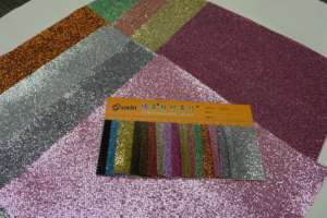 Material de PU de cuero con purpurina sintética ecológica para calzado superior, bolsa, Maleta, pasador, característica impermeable, versátil - Product Image 2