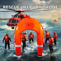 Robot intelligent automatique à ailes volantes, bouée de sauvetage en forme de U, dirigeable de sauvetage et de secours en cas d'incendie, matériau plastique, origine Jiangsu
