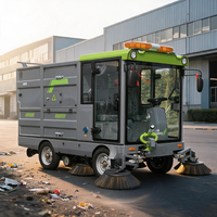 Balayeuse routière à batterie ZMT E-80 G90 avec cabine entièrement fermée, bac à poussière de 480 L, moteur pour le nettoyage des zones publiques municipales