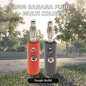 Venta caliente 4mm Banana Plug <span class=keywords><strong>Screw</strong></span> Lantern Head Solderless Audio Amplificador Plug Terminales de níquel codificados por colores - Product Image 2