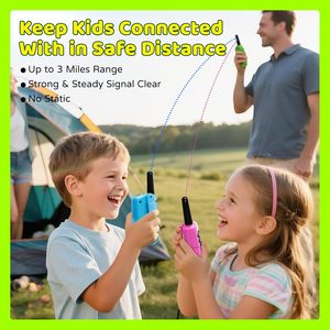<b>Promotional</b> Gift <b>Toys</b> Celular Walk Talkies 2 Pack Set for Kids Boys-Alkaline AAA Battery Long Range Play - Product Image 2