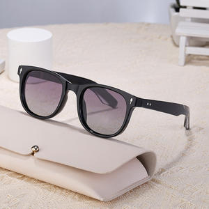 Gafas de sol polarizadas con montura cuadrada retro para hombre, protección UV400, gafas de sol para conducir al aire libre, montura negra de PC, lentes TAC - Product Image 3