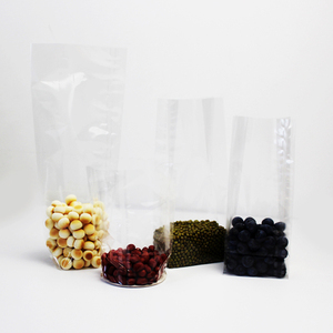 Beaux sacs en <span class=keywords><strong>cellophane</strong></span> à fond de bloc en plastique BOPP transparent pour le stockage de confiseries de conservation des aliments et l'affichage des produits - Product Image 3