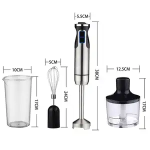 High Performance Stainless Steel Kitchen Appliance 4 In 1 Set Juicer Electric Hand Stick Blender