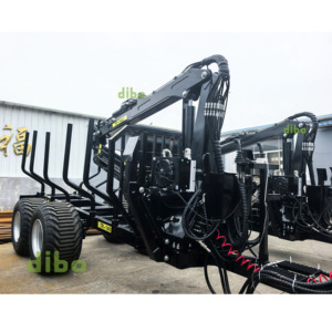 Máquina Forestal DIBO de Servicio Pesado para Carga de Troncos, Remolque 4x4 de 10 Toneladas, Tipo L, Tipo Z, Grúa de 360° con Pinza, Accionamiento PTO, Grúa para Madera de 1900 kg - Product Image 3