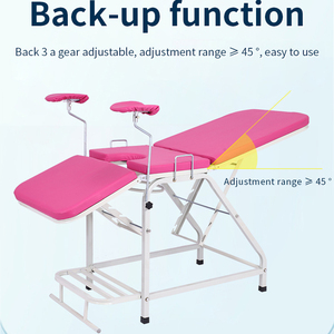 2024 estilo de acero metálico médica nueva cama de hospital cama de parto de examen obstétrico <span class=keywords><strong>y</strong></span> ginecológico - Product Image 4