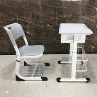 Ensemble table et chaises de classe d'école de qualité supérieure au design moderne Mobilier scolaire Bureau et chaises d'étudiant pour le lycée
